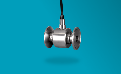 Saint-Gobain Sensors Flow Meter on teal background