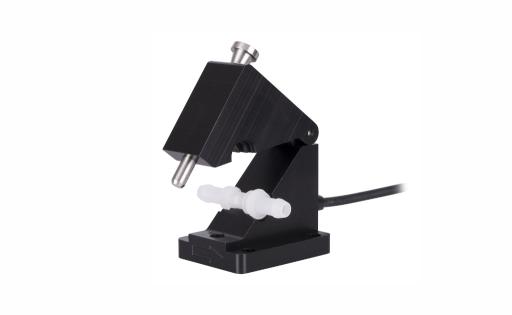 Equflow single use flow meter on white background